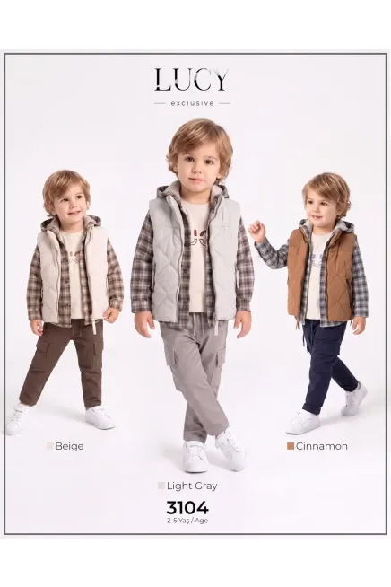 2-5 YEAR Boy PANT SUIT WITH COAT