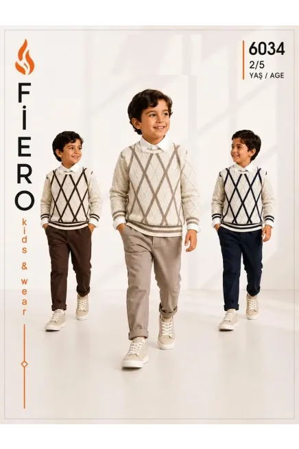 2-5 YEAR Boy PANT SUIT WITH JUMPER
