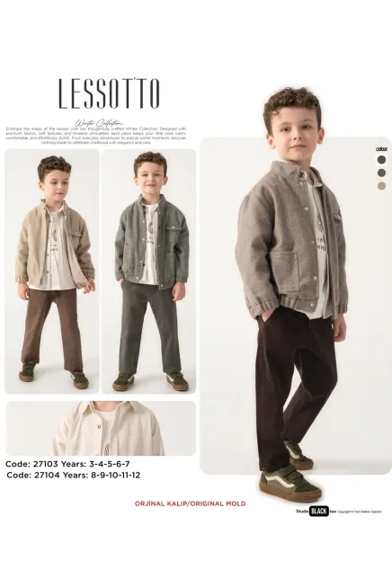 Ceketli Sweatshırtlu Pantolonlu Takım