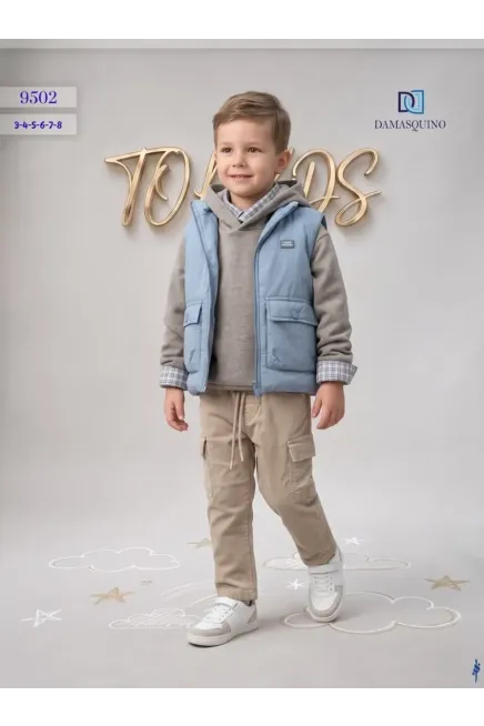 3-8 YEAR Boy PANT SUIT WITH VEST
