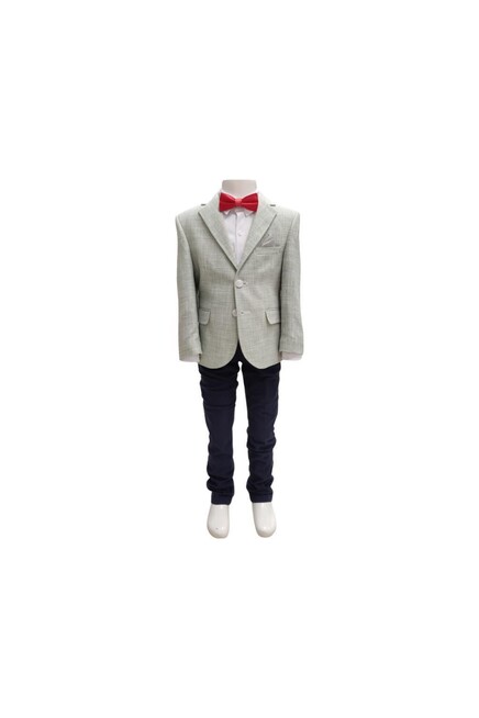 Papyonlu Gömlekli Ceket Pantolon Takım