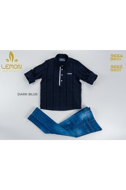 Gömlekli Kot Pantolonlu Takım