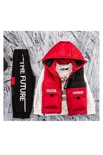 Tracksuit With Puffy Vest