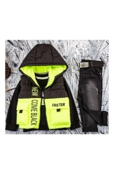 Pant Suit With Puffy Vest