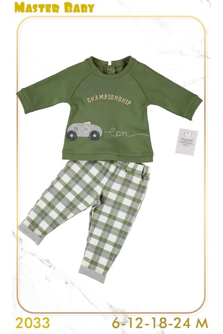 Araba Nakişli Sweatshirt Pantolon Takim