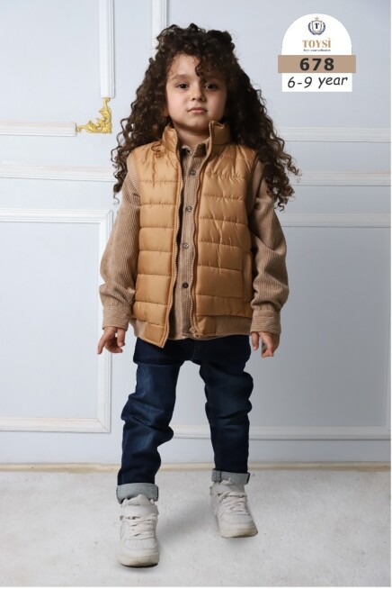 Gömlek Kot Pantolon Pofuduk Yelek Takim