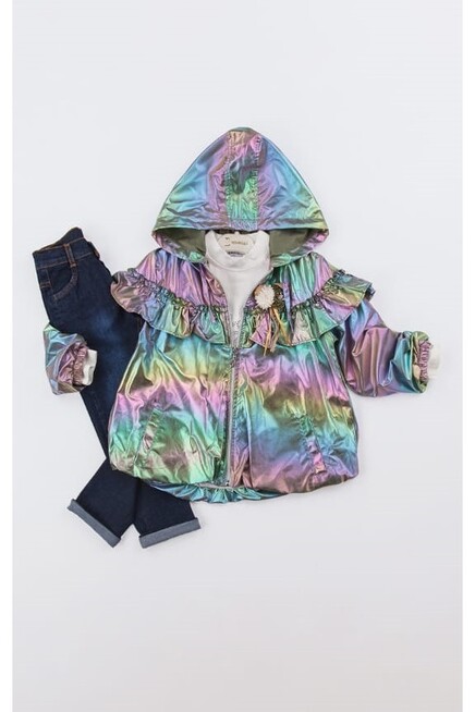 Bluz Kot Pantolon Firfirli Parlak Mevsimlik Mont Takim