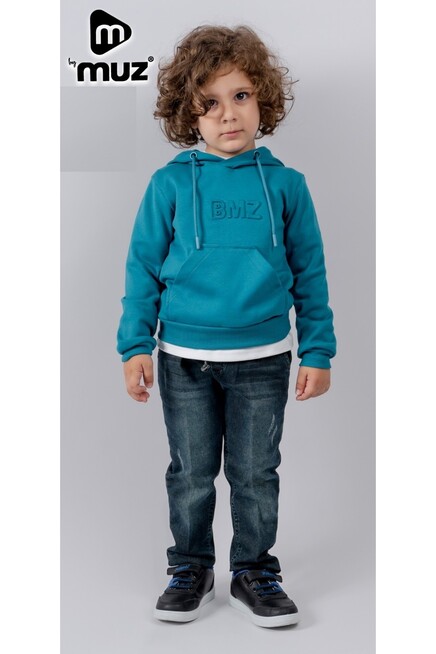 Tişört Kapüşonlu Kanguru Cepli Sweatshirt Kot Pantolon Tk