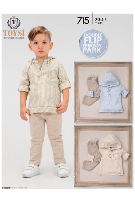 2-5 YEAR Boy PANT SET WITH BLOUSE