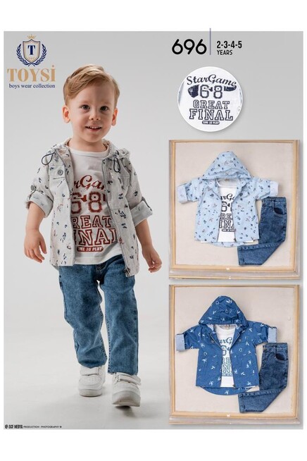 2-5 سنة صبي بدله تيشرت مع سروال