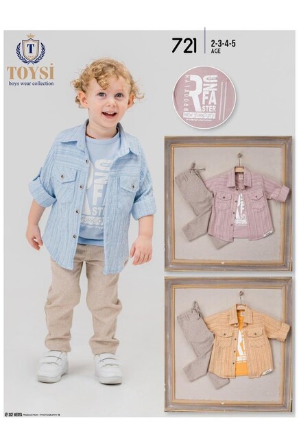 2-5 سنة صبي بدله تيشرت مع سروال