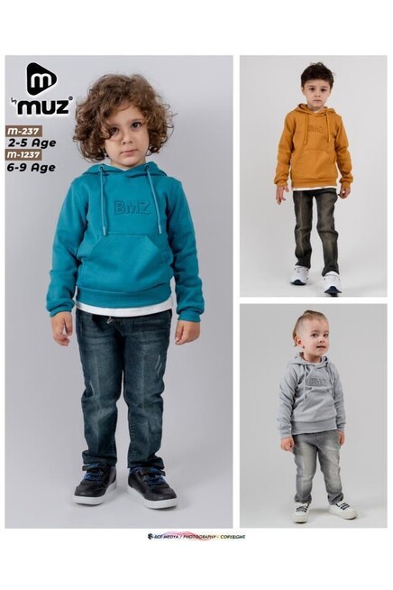 Tişört Kapüşonlu Kanguru Cepli Sweatshirt Kot Pantolon Tk