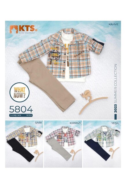 1-4 YEAR Boy PANT SUIT WITH SHIRT&T-SHIRT