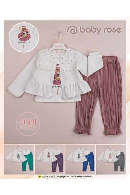 1-4 YEAR Girl PANT SUIT WITH JACKET