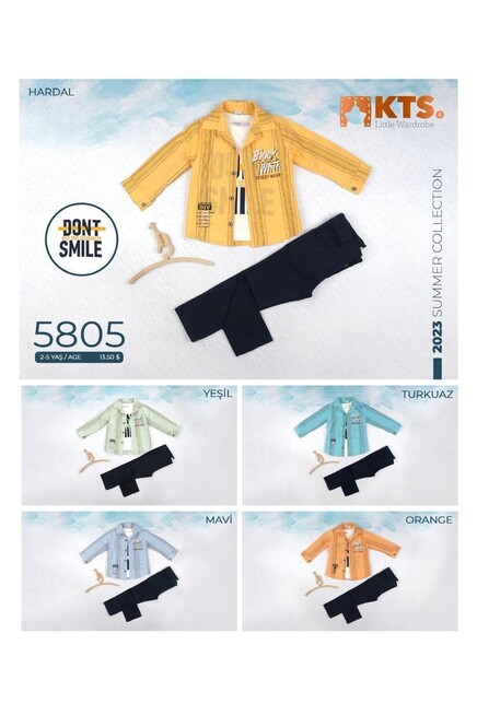 Bady Black White Baskili Gömlek Pantolon Takim