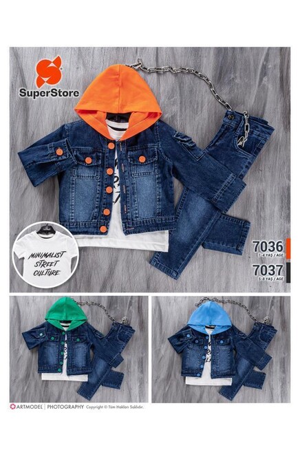 5-8 سنة صبي بدله ستره مع سروال