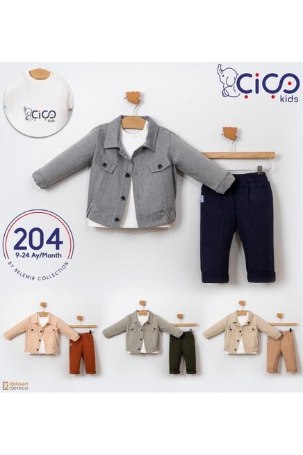 Baskili Tişört Mont Pantolon Takim