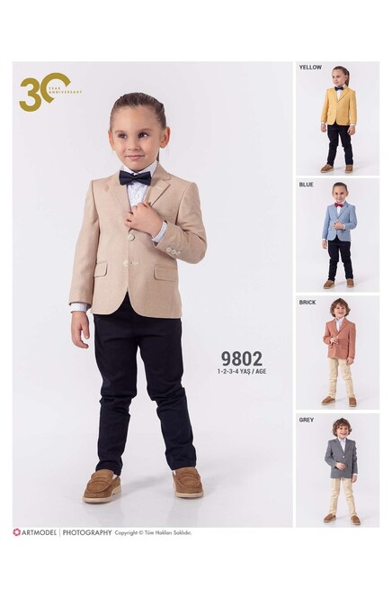 Papyonlu Gömlek Ceket Pantolon Takim