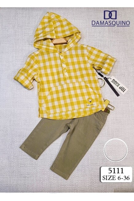 6-36 شهر صبي طقم سروال مع بلوزة