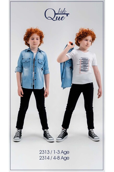 1-4 YEAR Boy PANT SUIT WITH SHIRT&T-SHIRT
