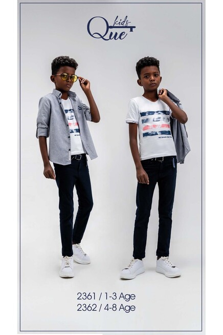 1-4 YEAR Boy PANT SUIT WITH SHIRT&T-SHIRT