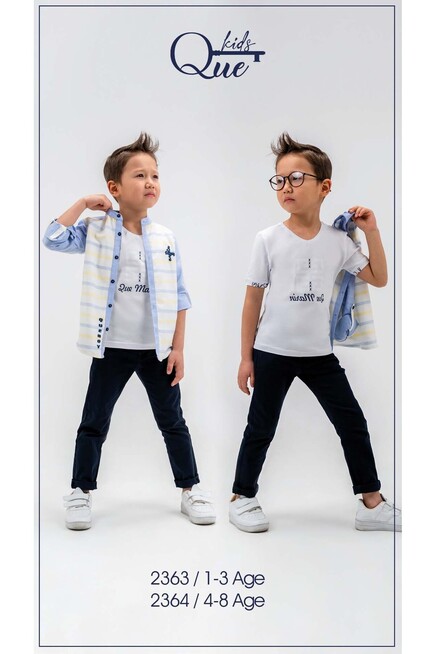 1-4 YEAR Boy PANT SUIT WITH SHIRT&T-SHIRT