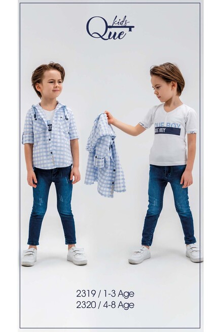 4-8 سنة صبي بدله تيشرت مع سروال