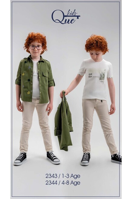 4-8 YEAR Boy PANT SUIT WITH SHIRT&T-SHIRT