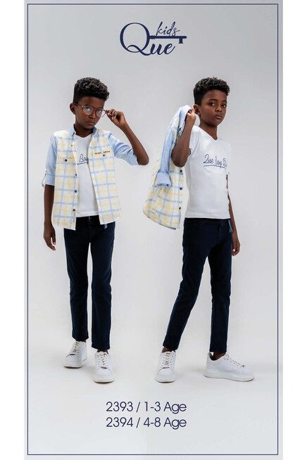 4-8 YEAR Boy PANT SUIT WITH SHIRT&T-SHIRT