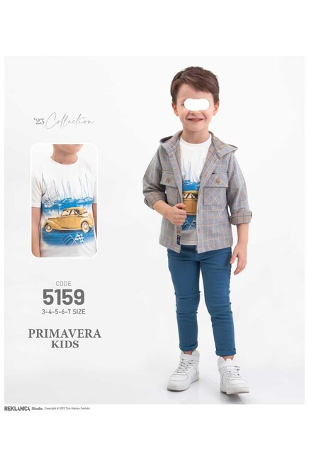 3-7 YEAR Boy PANT SUIT WITH SHIRT&T-SHIRT