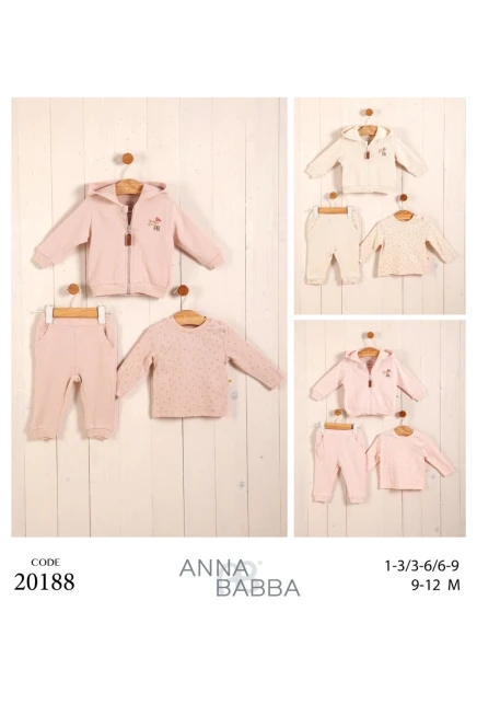 3-12 شهر فتاة بدله ستره مع سروال