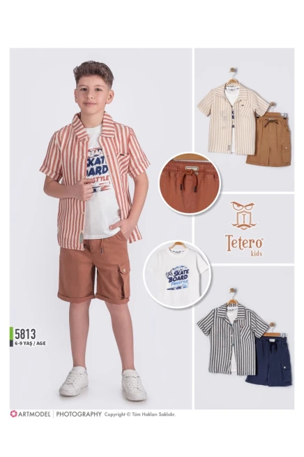 2-5 سنة صبي بدله قميص مع شورت