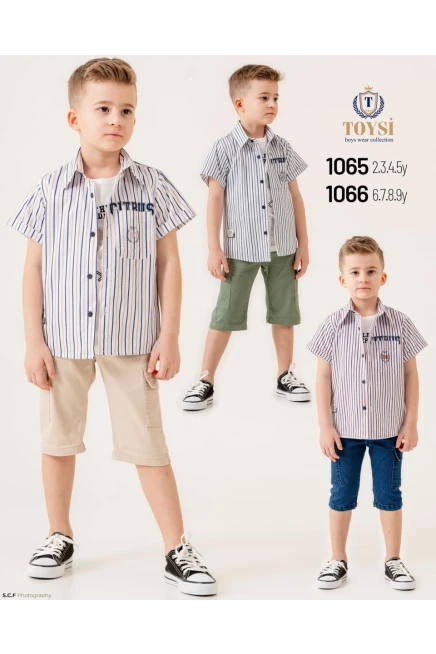 6-9 YEAR Boy SHORTS SET WITH SHIRT