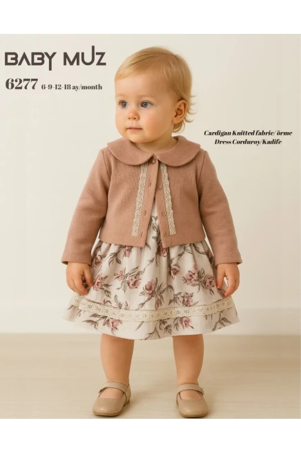 Ceketli Çiçekli Elbise