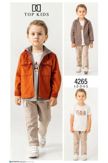 1-5 سنة صبي بدله ستره مع سروال