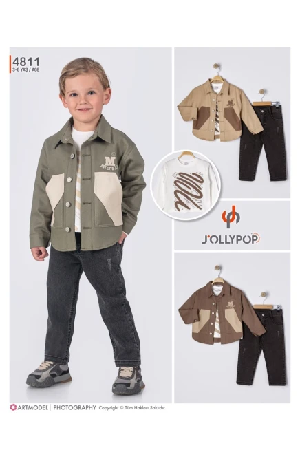 3-6 سنة صبي بدله ستره مع سروال