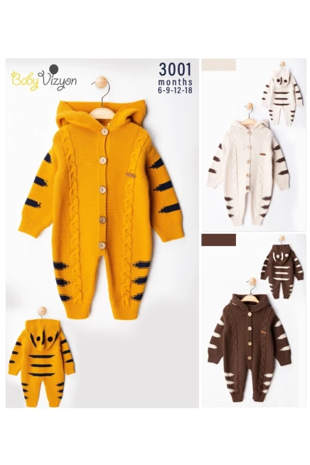 Kapüşonlu Triko Bebe Rulum