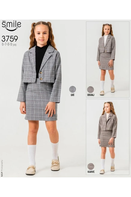 6-9 YEAR Girl SKIRT SET WITH JACKET