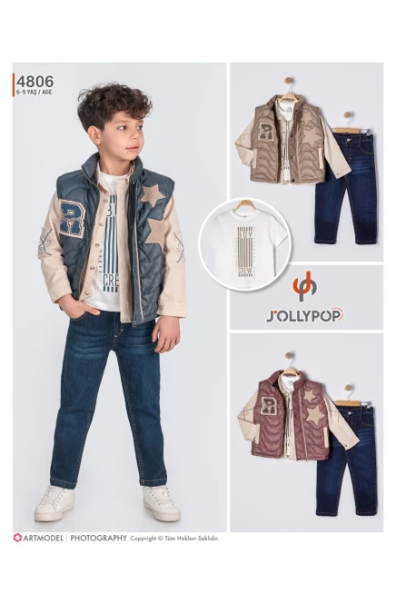 6-9 سنة صبي بدله جيله مع سروال