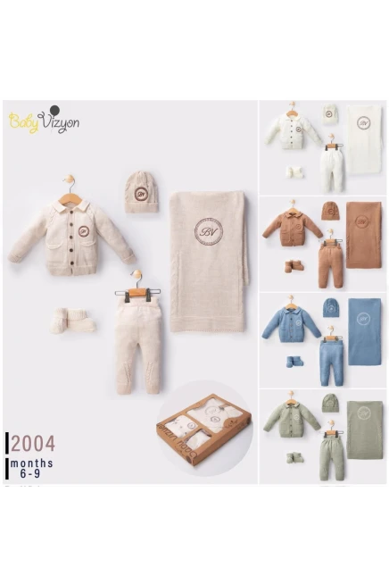 Triko 5`Li Battaniyeli Bebe Set