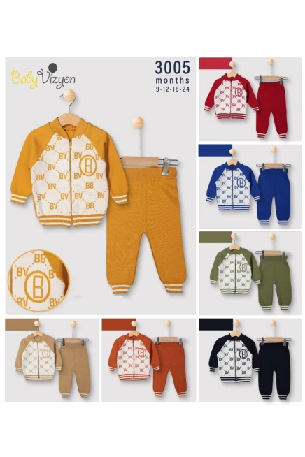 Triko Ceektli Pantolonlu Takım