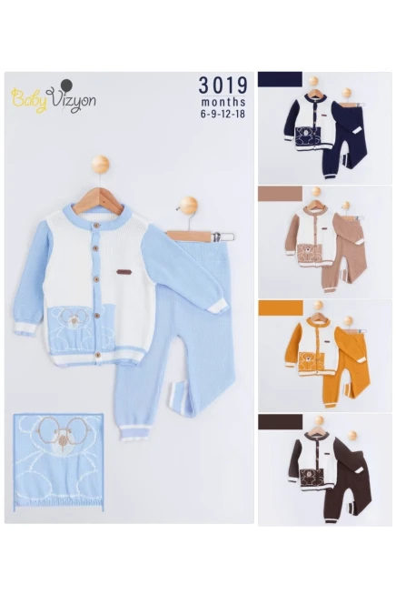 Triko Ceketli Pantolonlu Takım