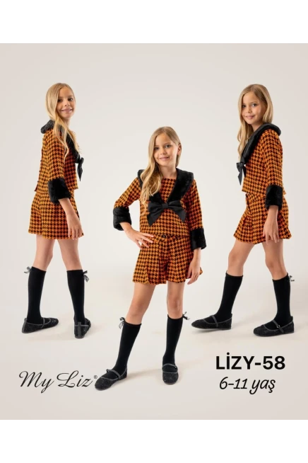 6-11 سنة فتاة بلوزة طقم شرط