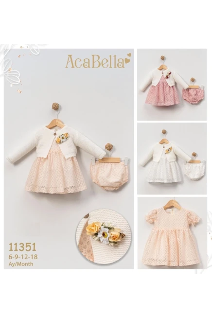 6-18 شهر فتاة فستان كارديجان