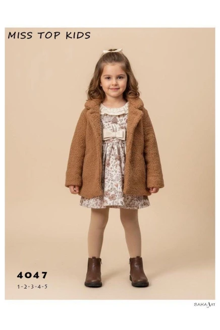 Kabanlı Çiçekli Elbise Takım