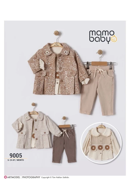 6-24 شهر فتاة بدله ستره مع سروال