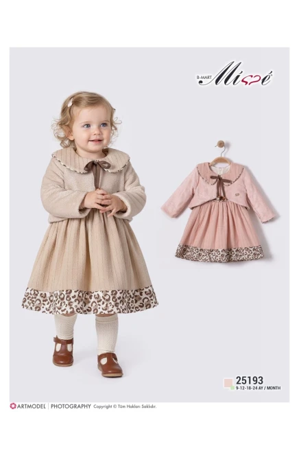 9-24 شهر فتاة فستان مع ستره