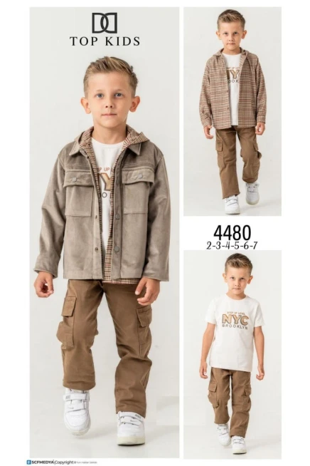 2-7 سنة صبي بدله ستره مع سروال