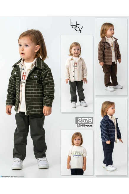 2-5 سنة صبي بدله ستره مع سروال