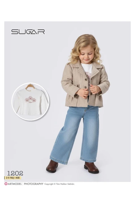 2-5 سنة فتاة بدله جيله مع سروال